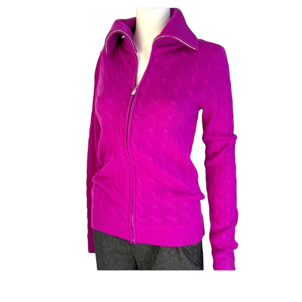 RALPH LAUREN POLO GOLF cashmere zip up sweater, size Medium, NWT
